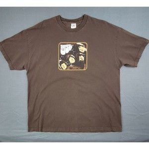 Y2K Men's Beatles Rubber Soul T-Shirt 2XL Brown by Alstyle Apparel & Activewear